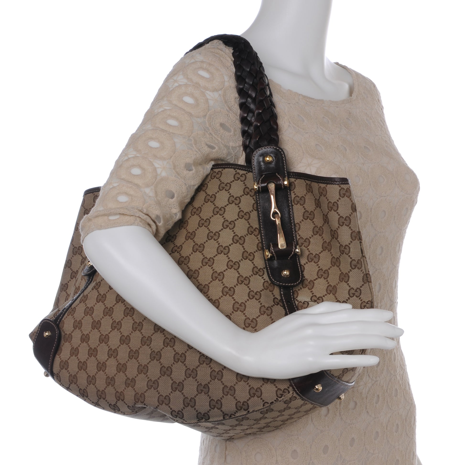 Gucci Monogram Medium Pelham Tote Ebony 2 of 12