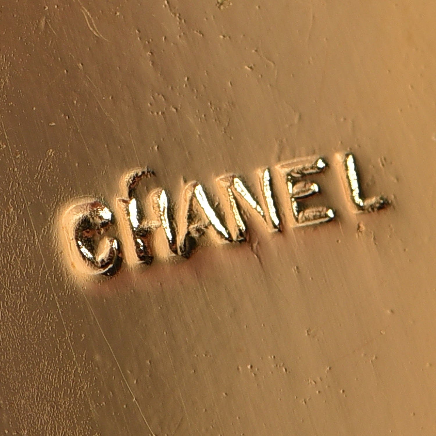 Chanel CC Vanity Mirror Brooch Gold 4 of 4