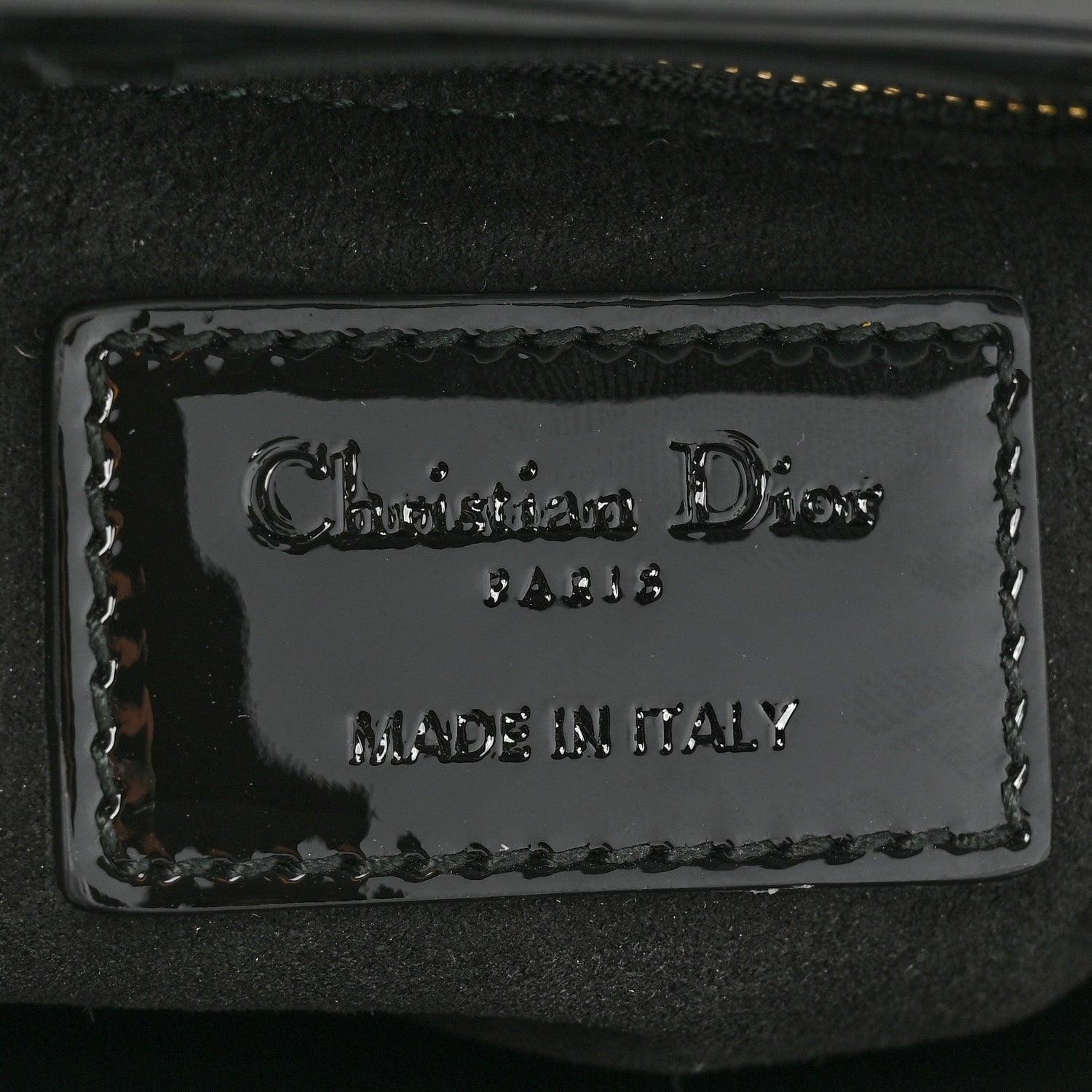 Christian Dior Patent Cannage Mini Lady Dior Black 6 of 9