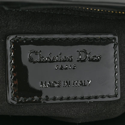 Christian Dior Patent Cannage Mini Lady Dior Black 6 of 9