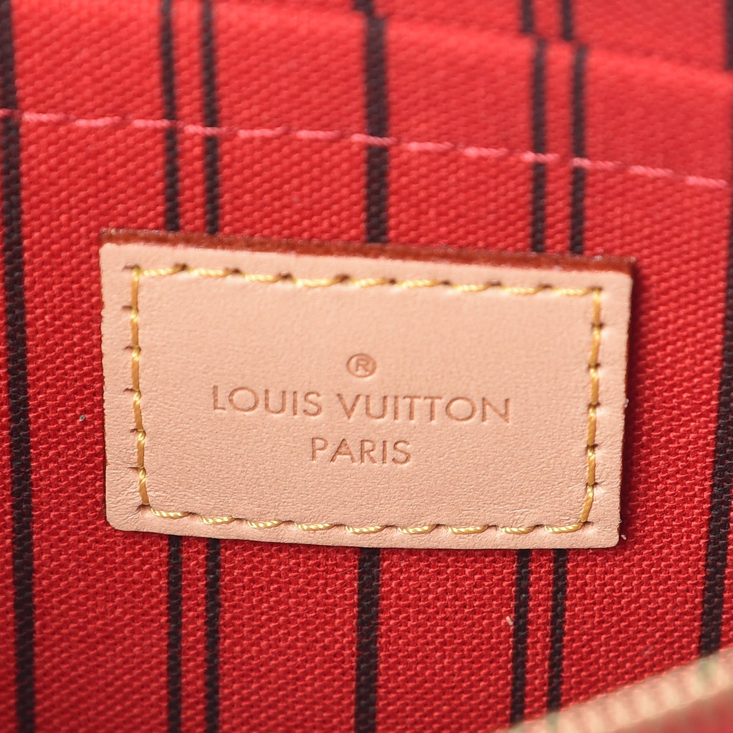 Monogram Neverfull MM GM Pochette Cherry