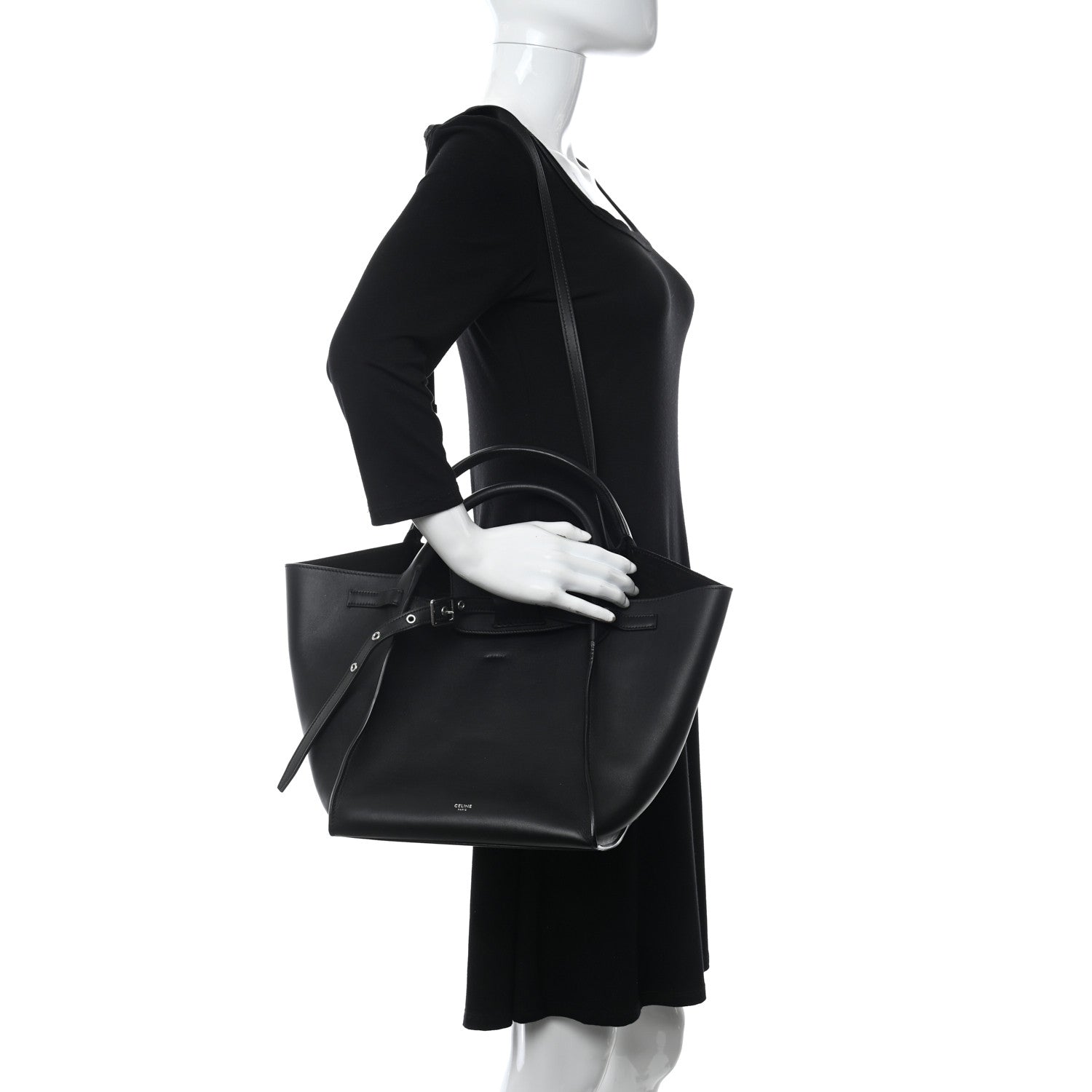 Celine Supple Grained Calfskin Small Big Bag Black 2 of 10