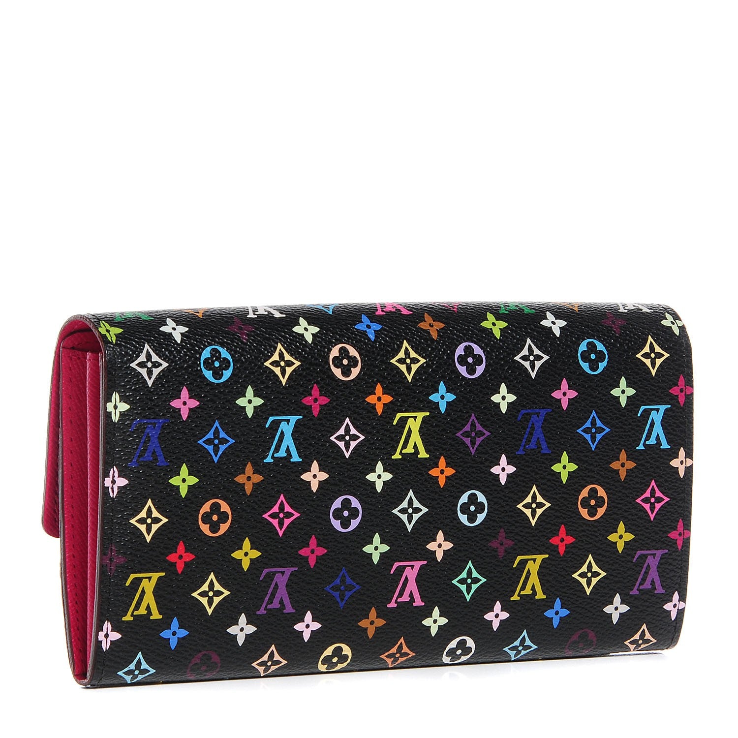 Louis Vuitton Monogram Multicolor Sarah Wallet Black Grenade 3 of 8