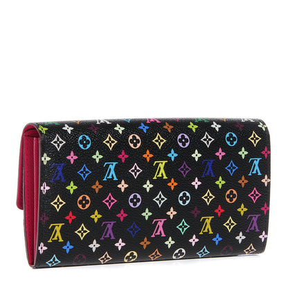 Louis Vuitton Monogram Multicolor Sarah Wallet Black Grenade 3 of 8