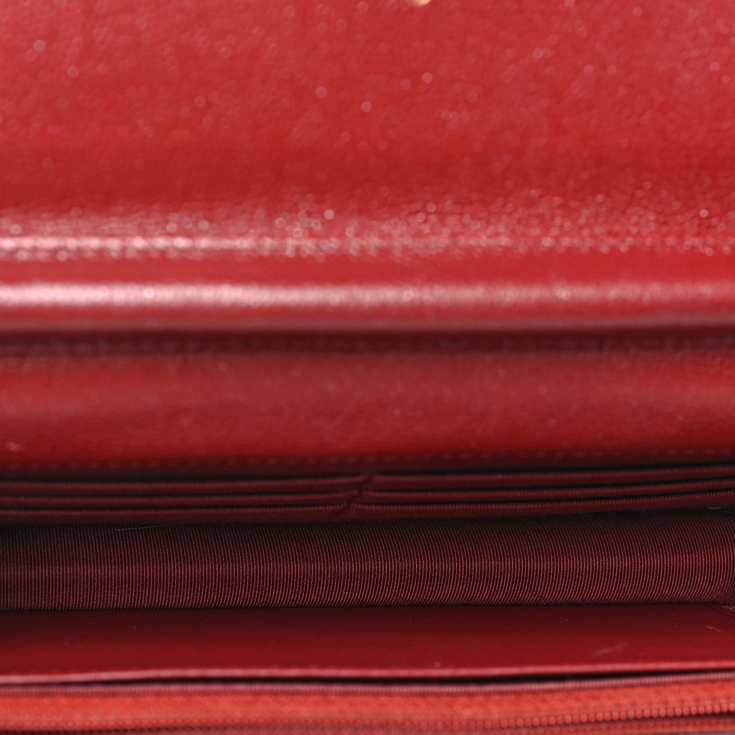 Chanel Caviar Quilted Wallet on Chain WOC Burgundy 4 of 10