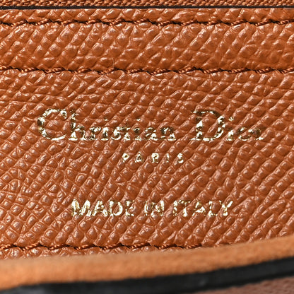Christian Dior Grained Calfskin Saddle Bag With Strap Camello 5 of 9