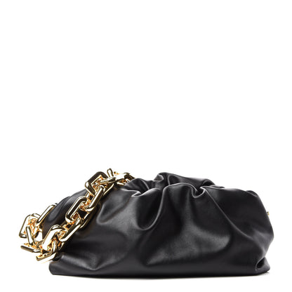 Bottega Veneta Calfskin The Pouch Chain Black 1 of 11