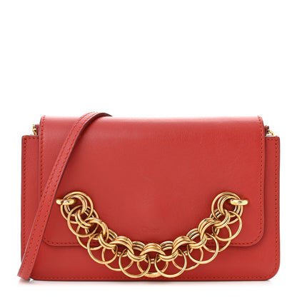 Chloe Calfskin Drew Bijou Clutch Earthy Red 1 of 13