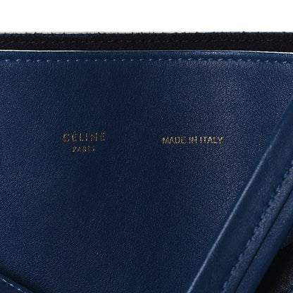 Celine Smooth Calfskin Medium Belt Cabas Phantom Royal Blue 10 of 11