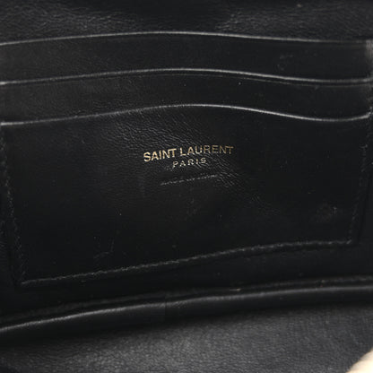 Saint Laurent Grain De Poudre Matelasse Monogram Mini Lou Camera Bag Dark Beige 6 of 11