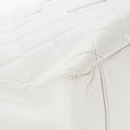 Chanel Caviar Quilted Grand Shopping Tote GST White 12 of 15