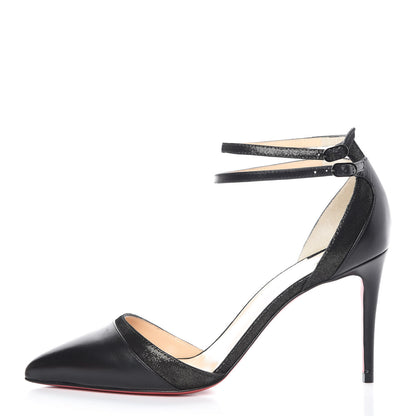 Christian Louboutin Suede Kid Uptown Double 85 Pumps 36.5 Black 1 of 8