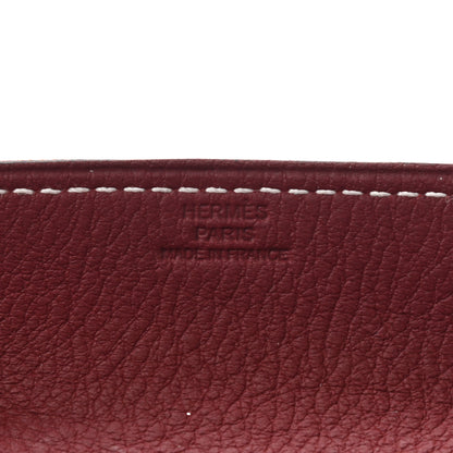 Hermes Taurillon Clemence Felt Bridge Mises et Relances Change Tray Orange Rouge H 3 of 5