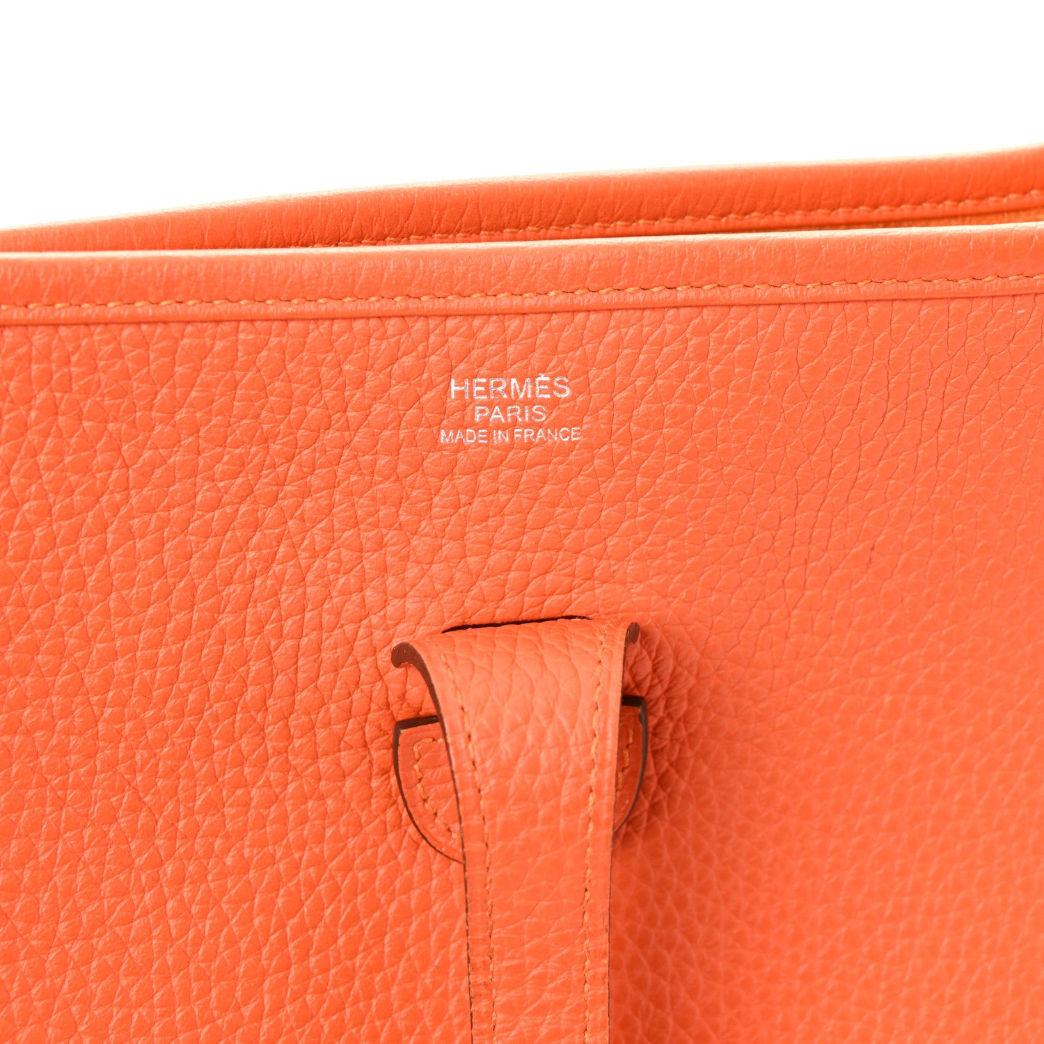 Hermes Taurillon Clemence Evelyne III PM Orange 6 of 9