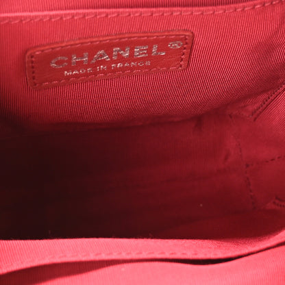 Chanel Aged Calfskin Quilted Small Gabrielle Bucket White Black 5 of 10