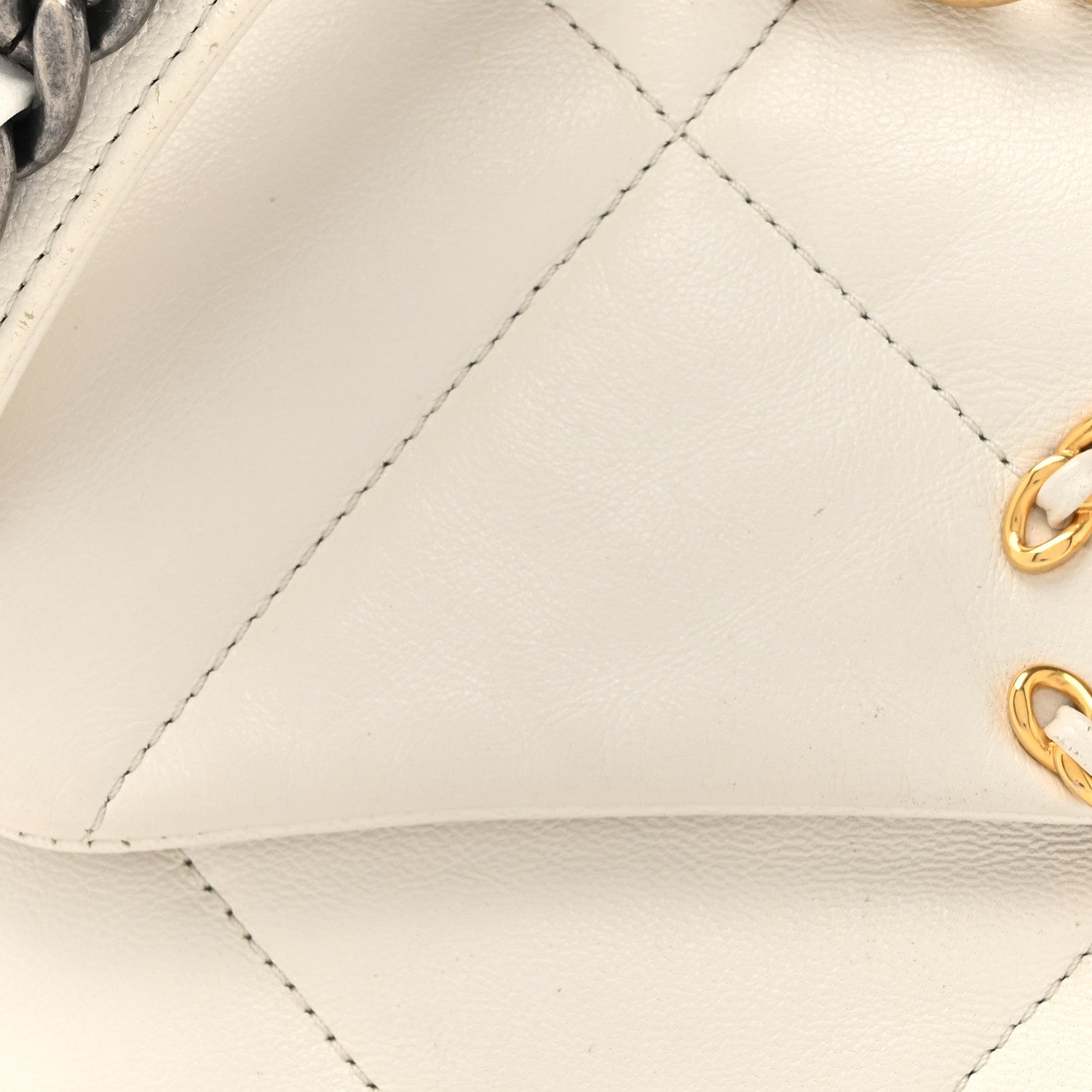 Chanel Lambskin Quilted Medium Chanel 19 Flap White 8 of 15