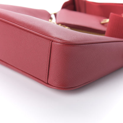 Prada Saffiano Lux Re-Edition 2005 Shoulder Bag Fuoco 8 of 9