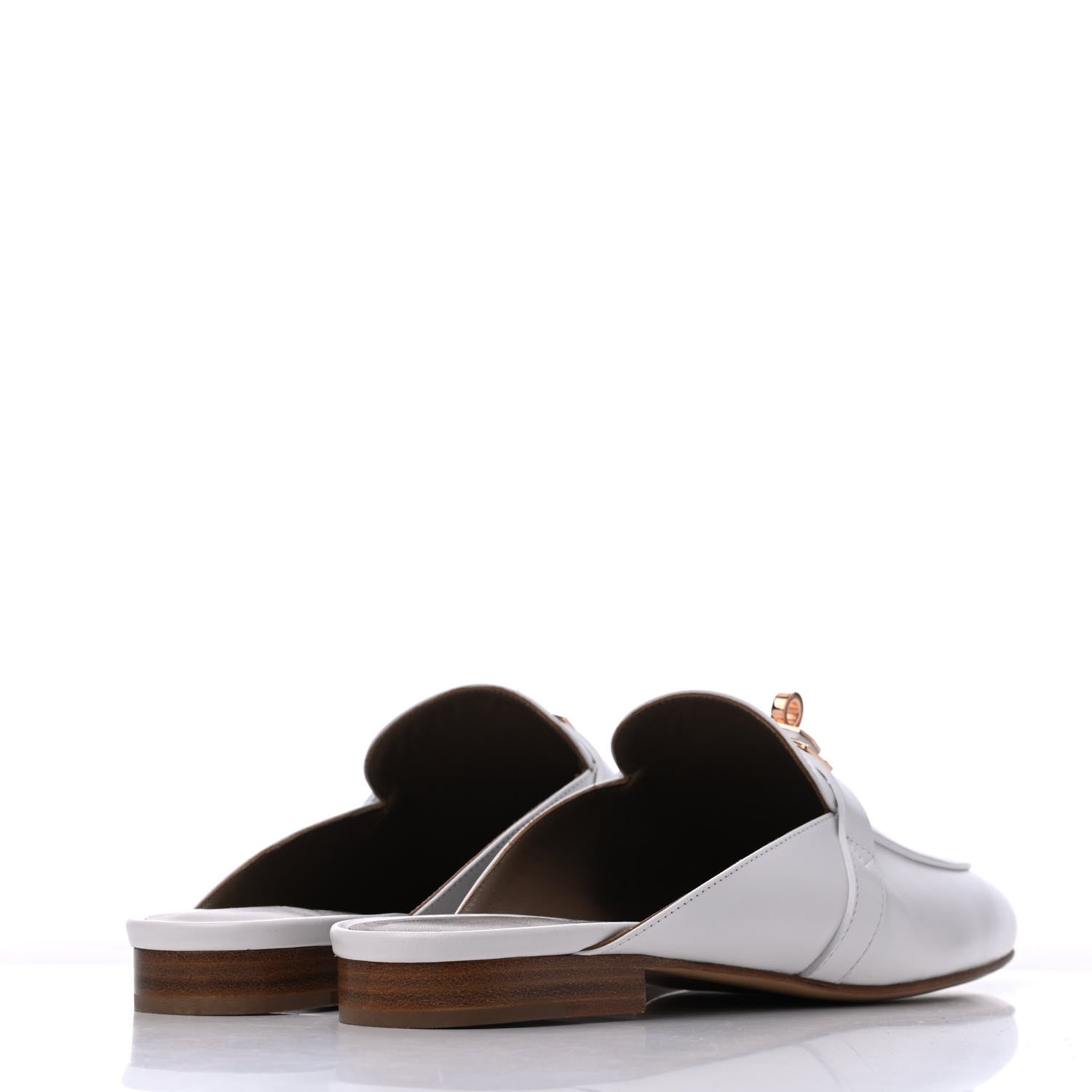 Hermes Calfskin Oz Mules 39.5 White 4 of 11