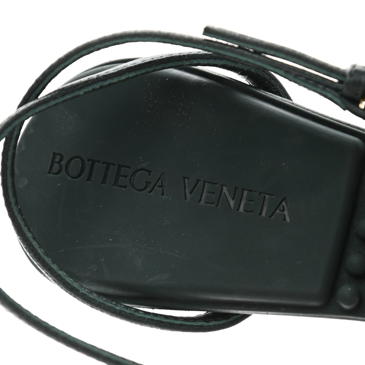 Bottega Veneta Lambskin Dot 90mm Sandals 36.5 Inkwell 7 of 7