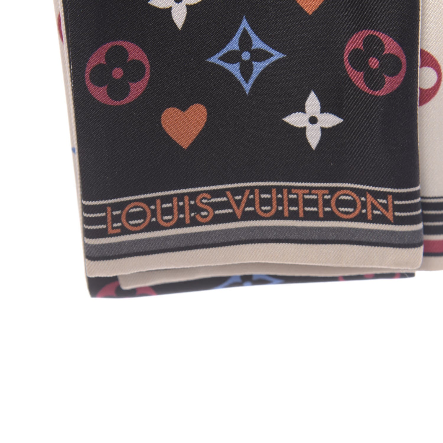 Louis Vuitton Silk Game On Bandeau Black White 2 of 3