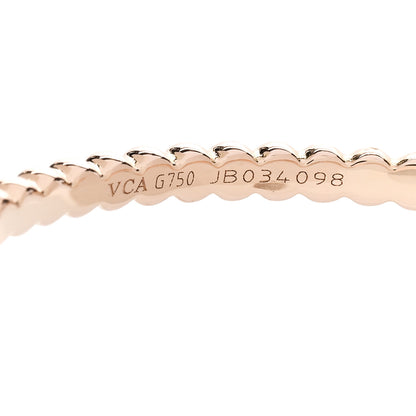 Van Cleef & Arpels 18K Rose Gold Large Perlee Hoop Earrings 4 of 5