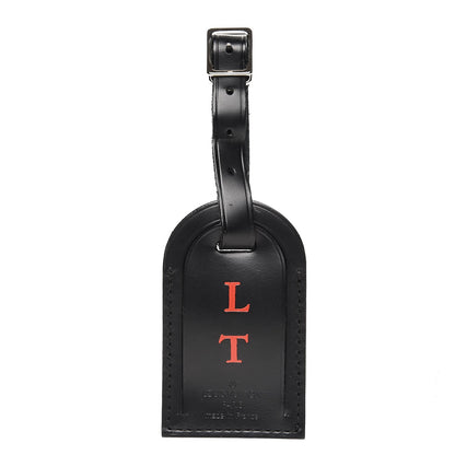 Louis Vuitton Calfskin Black Luggage Tag Black 1 of 5