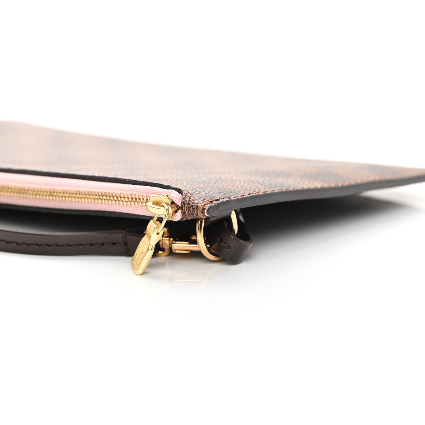 Damier Ebene Neverfull MM GM Pochette Rose Ballerine