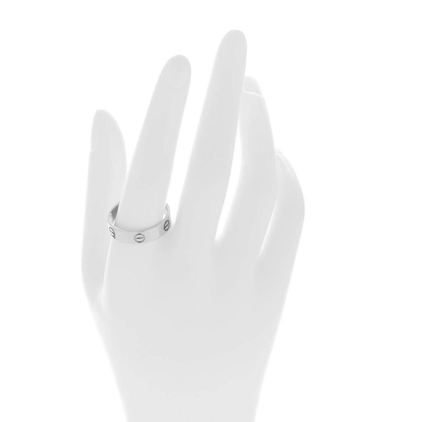 18K White Gold 5.5mm LOVE Ring 65 11