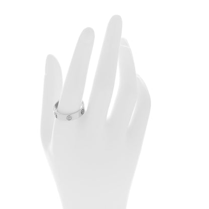 Cartier 18K White Gold 5.5mm LOVE Ring 65 11 2 of 4