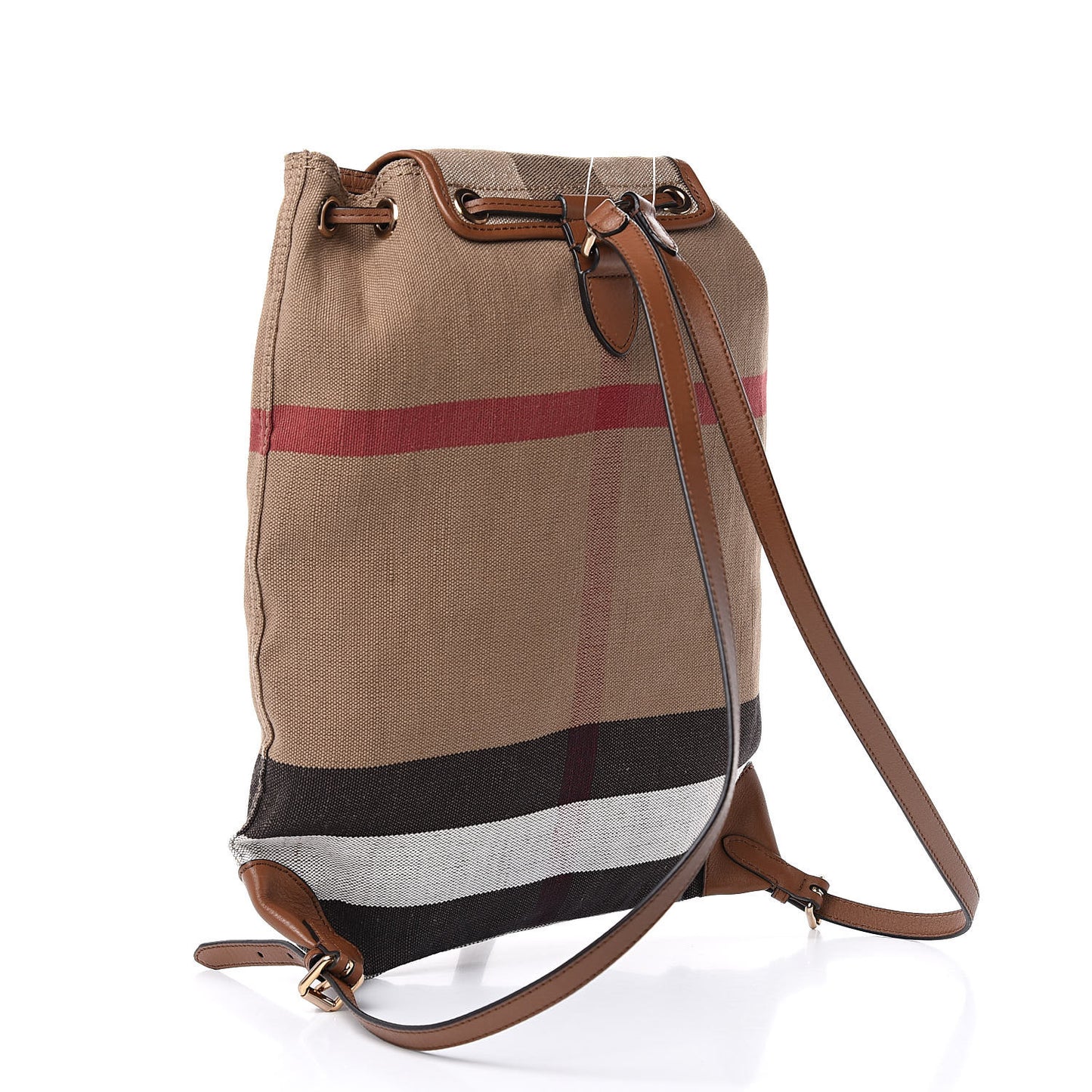 Overdyed Canvas Mega Check Medium Chiltern Backpack Tan