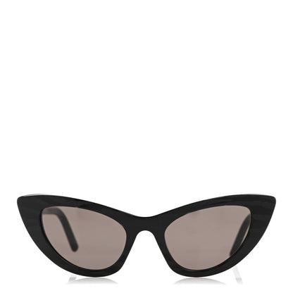 Saint Laurent Acetate Lily Tiger Cat Eye Sunglasses SL213 Black 2 of 9