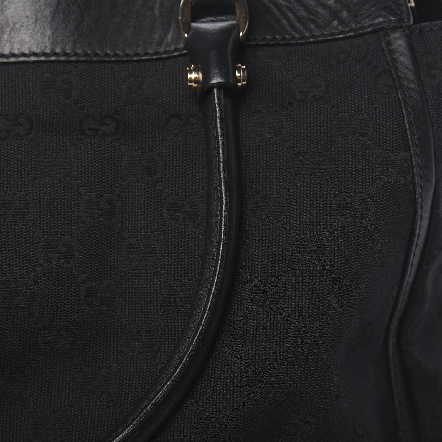 Gucci Monogram D Gold Tote Black 12 of 13
