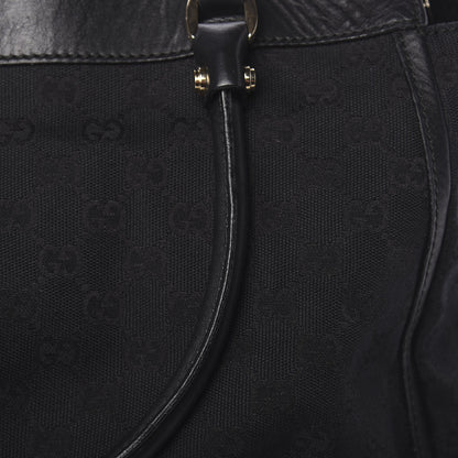 Gucci Monogram D Gold Tote Black 12 of 13