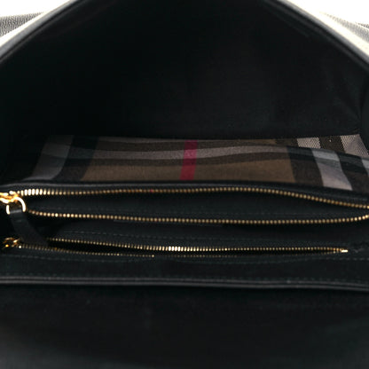 Burberry Derby Calfskin House Check Medium Camberley Black 5 of 15