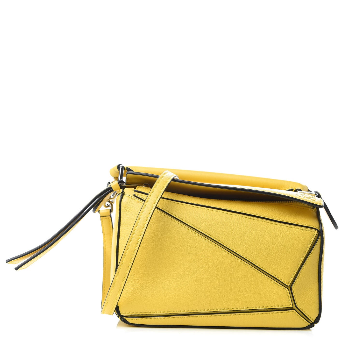 Calfskin Mini Puzzle Bag Yellow