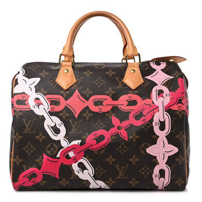 Louis Vuitton Monogram Bay Speedy 30 Rose Ballerine Poppy 1 of 16