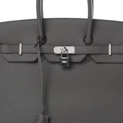 Hermes Togo Birkin 35 Etain 33 of 37