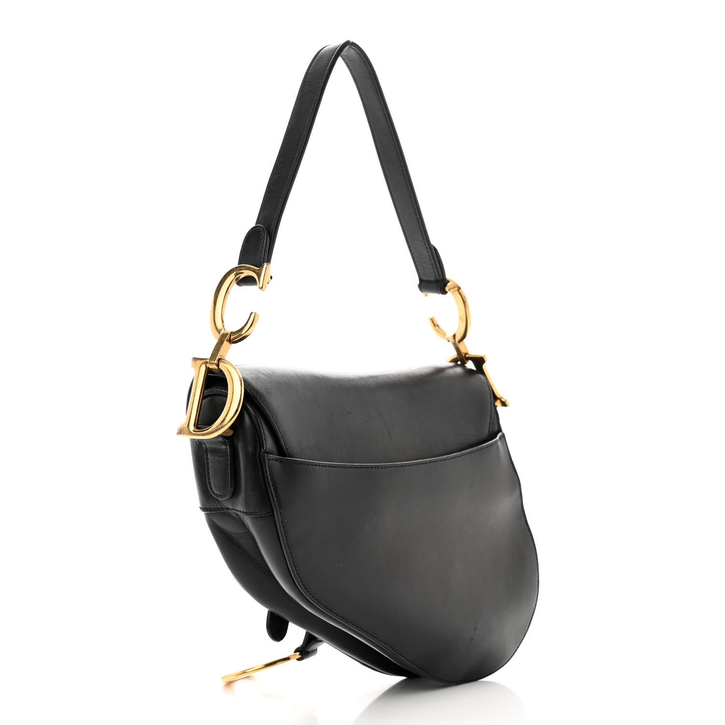 Calfskin Saddle Bag Black