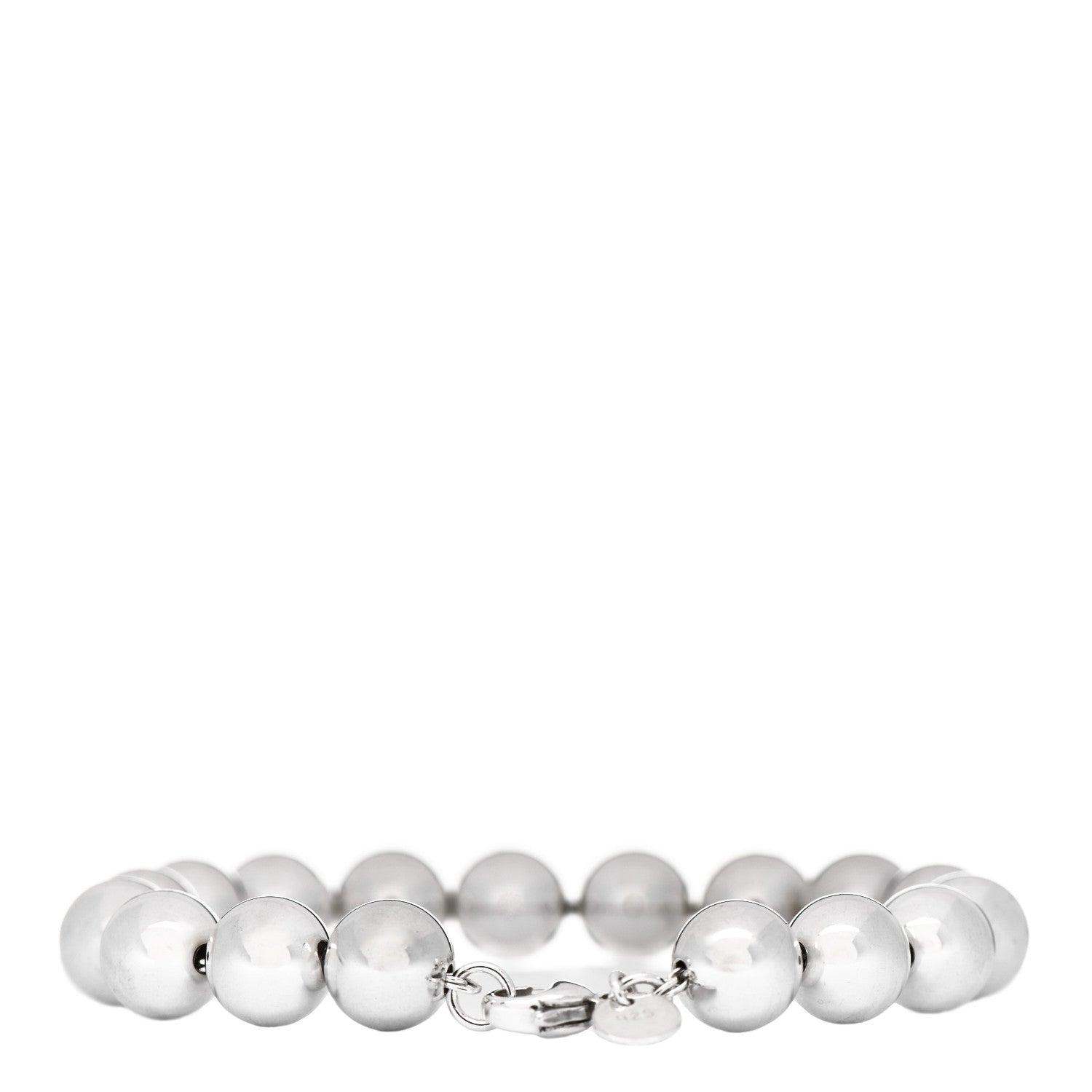 Tiffany Sterling Silver 10mm HardWear Ball Bracelet 2 of 5