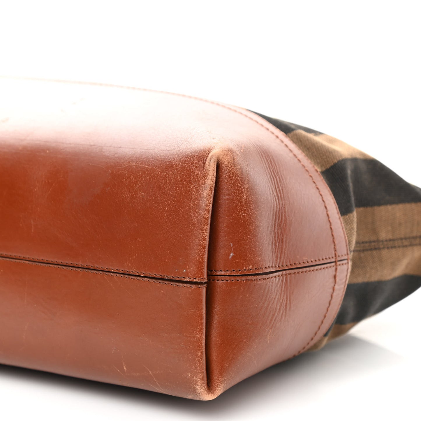 Pequin Cuoio Vegetale Medium Roll Tote Tobacco Cuoio Miele