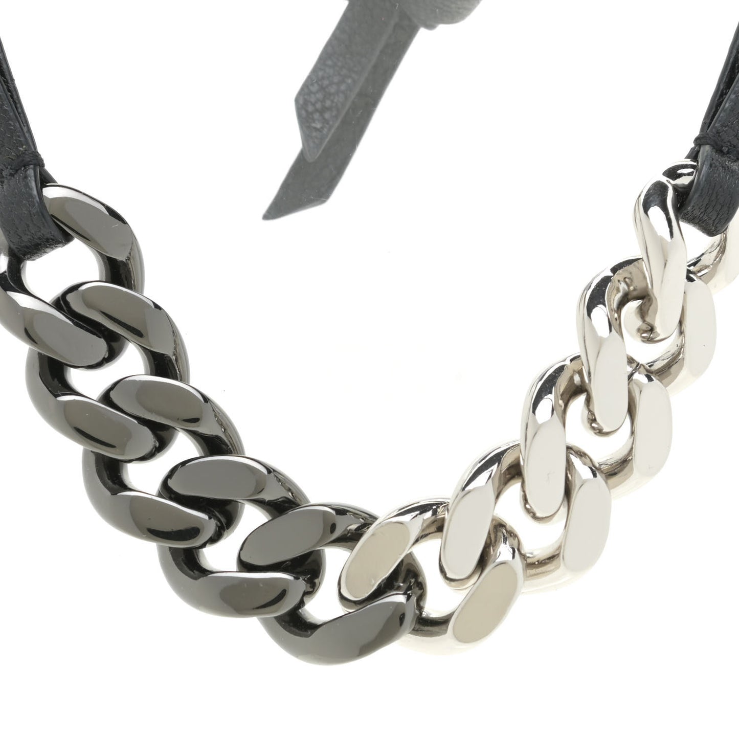 Calfskin Chain Choker Black