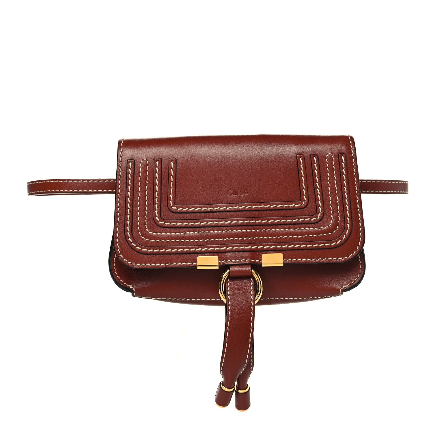Chloe Calfskin Marcie Convertible Belt Bag Brown 1 of 9