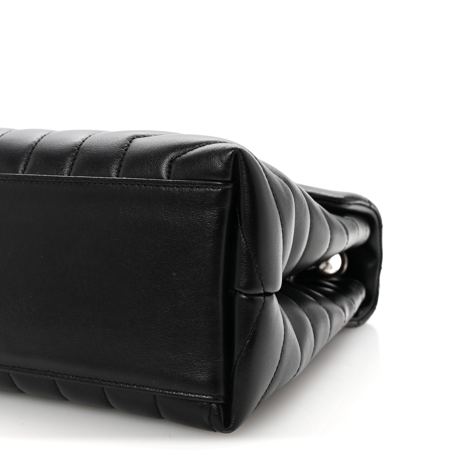 Saint Laurent Calfskin Y Quilted Monogram Medium Loulou Chain Satchel Black 9 of 9