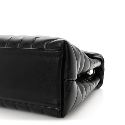 Saint Laurent Calfskin Y Quilted Monogram Medium Loulou Chain Satchel Black 9 of 9