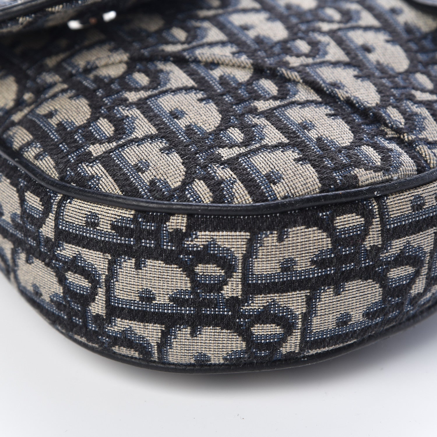 Christian Dior Oblique Saddle Bag Blue 8 of 8