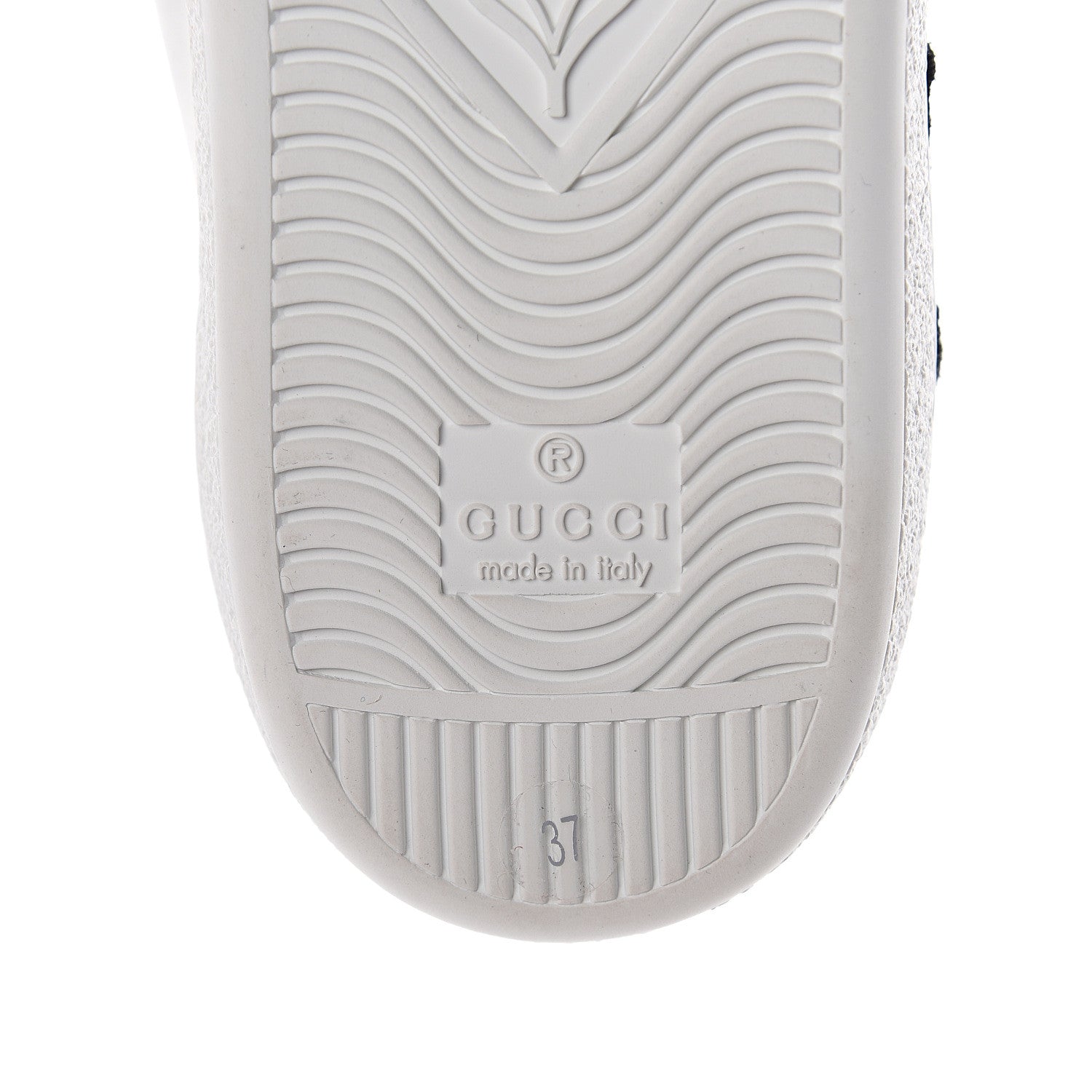 Gucci Calfskin Web Floral Embroidered Womens Ace Sneakers 37 White 7 of 7