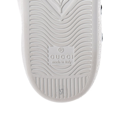 Gucci Calfskin Web Floral Embroidered Womens Ace Sneakers 37 White 7 of 7