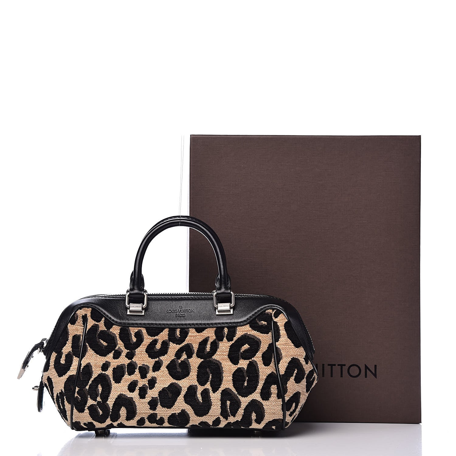 Louis Vuitton Jacquard Velvet Leopard Print Stephen Sprouse Baby Bag 10 of 10