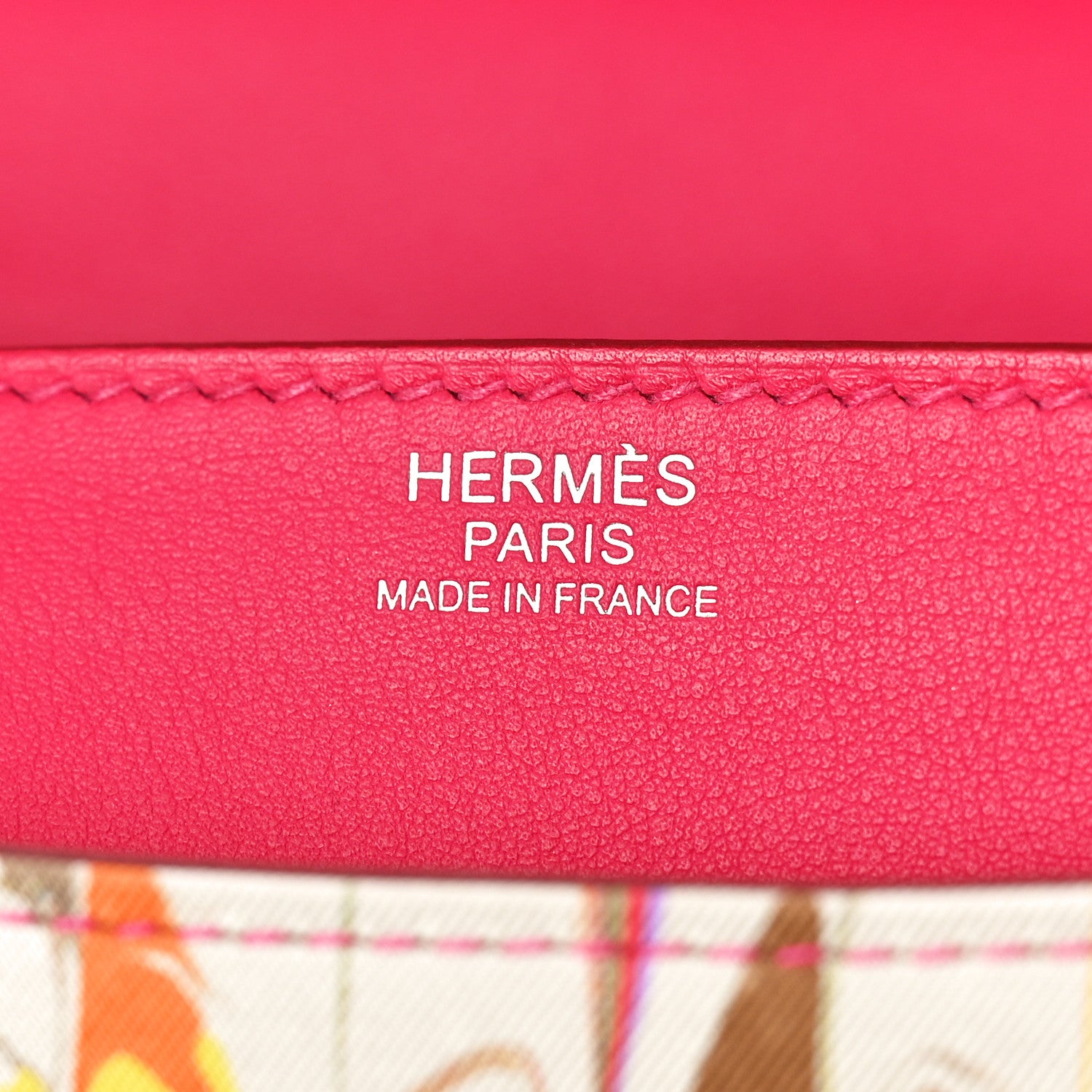 Hermes Swift Silk Marble Printed Constance 24 Rose Azalee Rose Mexico 6 of 11
