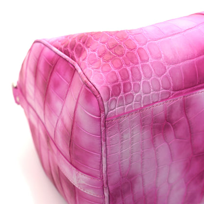 Louis Vuitton Matte Alligator Keepall Bandouliere 45 Fuchsia 7 of 10